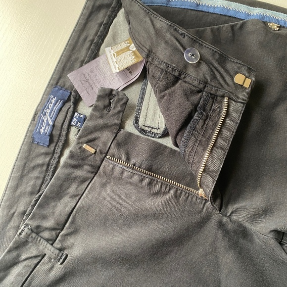 NICKJEAN Amsterdam Mid Rise Casual Stretch Pants Charcoal Wash USA 30 (UK 8) - Picture 5 of 16